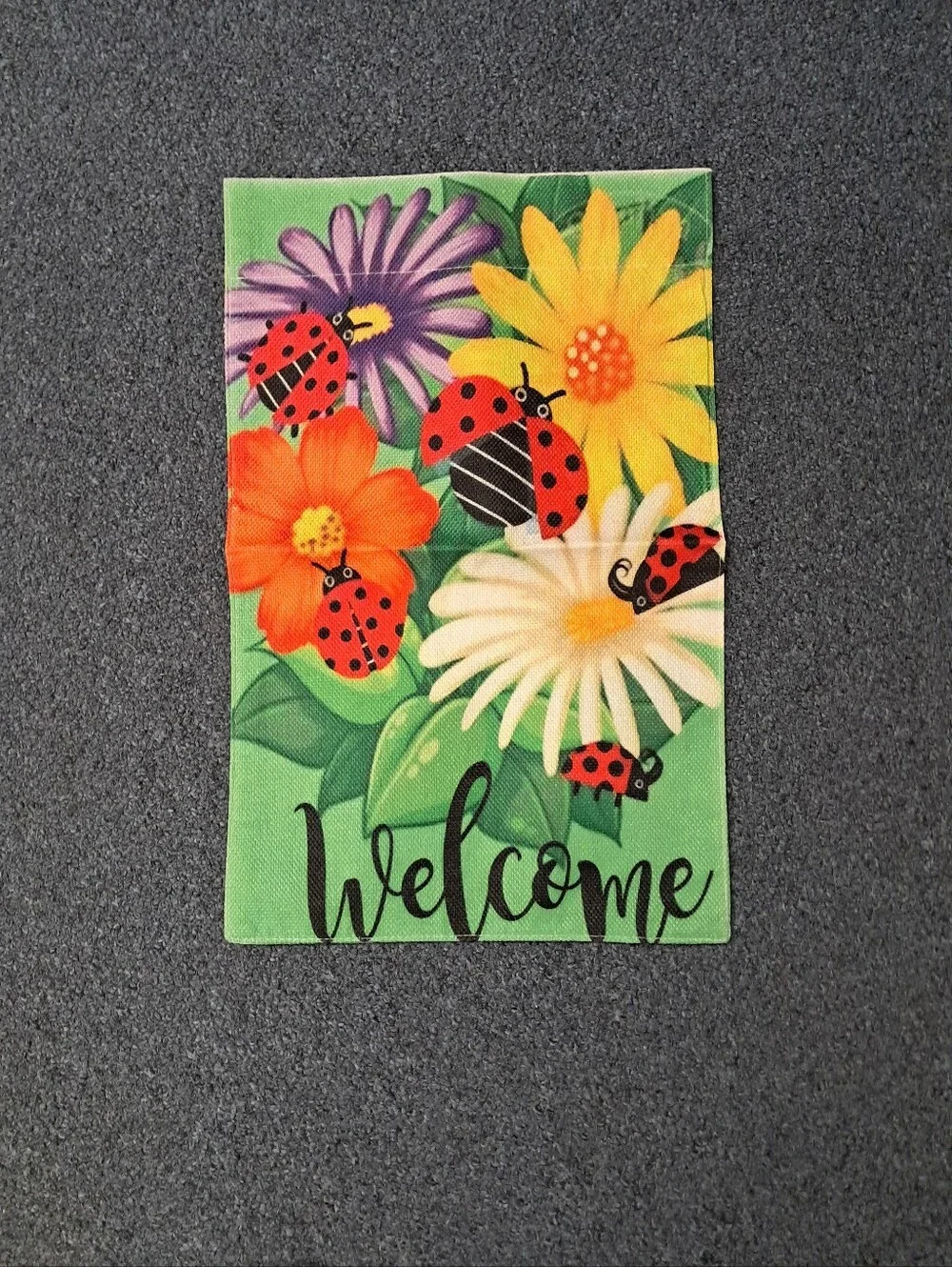 Welcome Floral Garden Flag - Set of 2